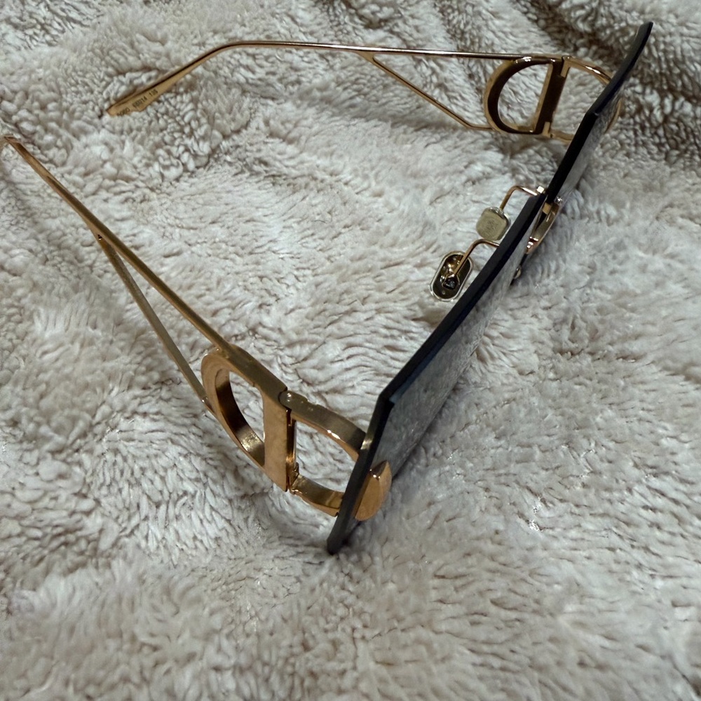 Gold and Black Designer Sunglasses